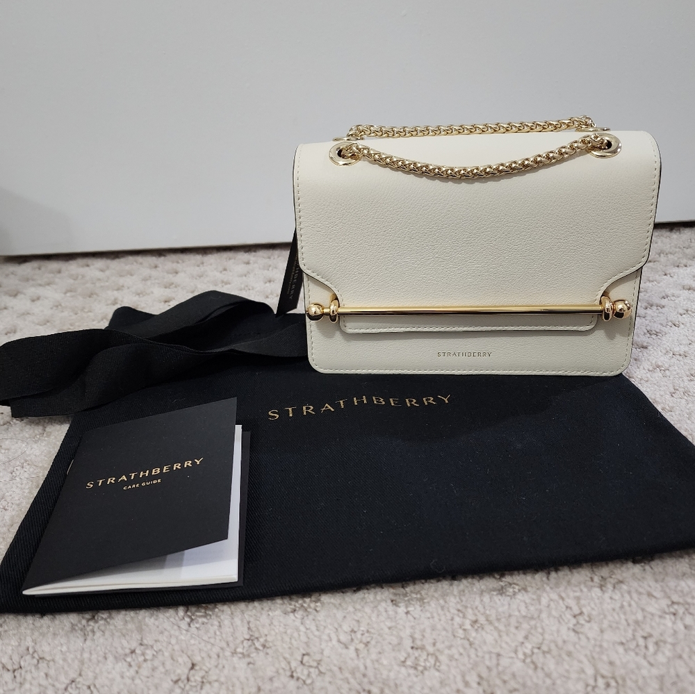 Strathberry East/West mini in Vanilla NWT
